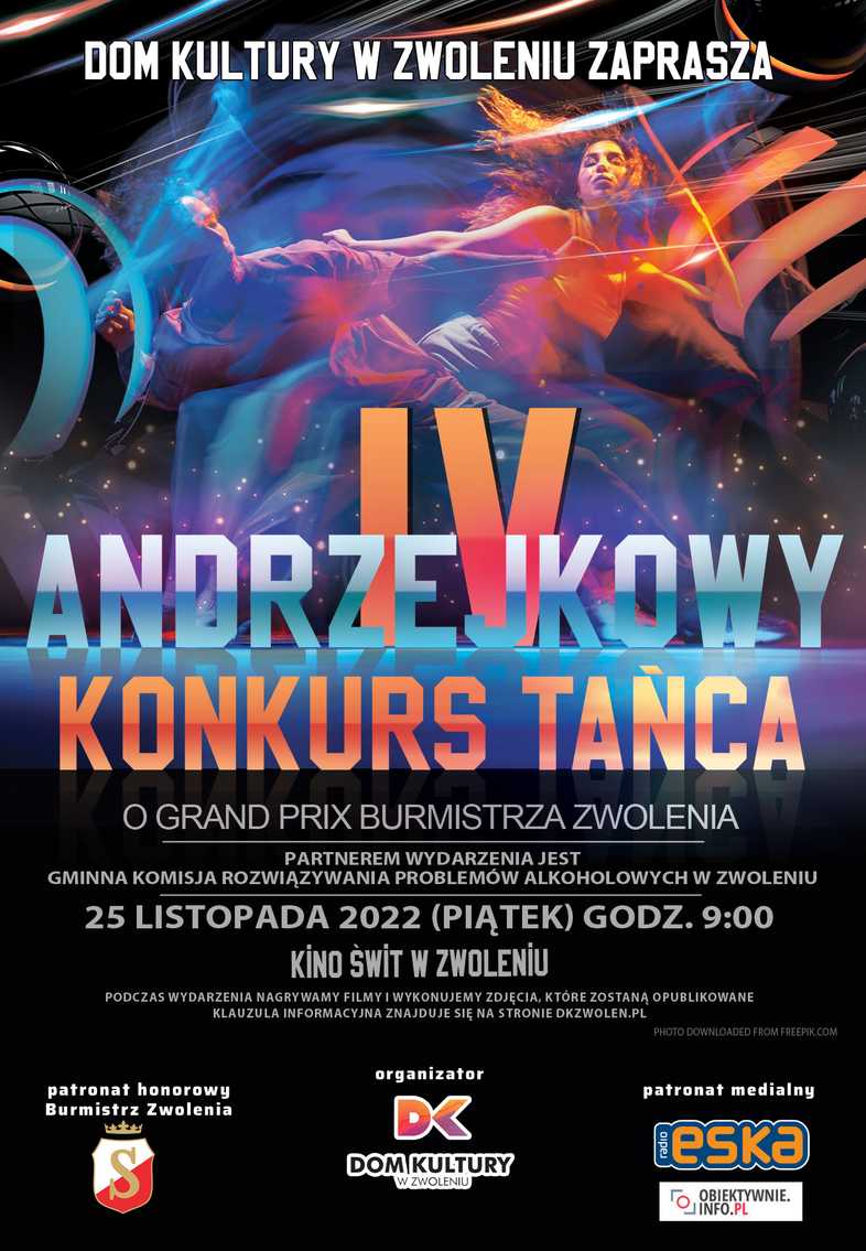 IV Andrzejkowy Konkurs Tańca o Grand Prix Burmistrza Zwolenia 2022